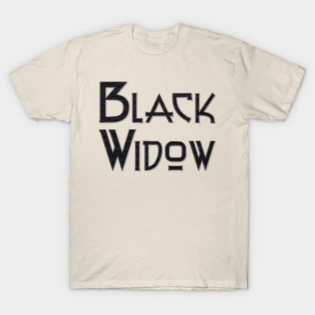 Black Widow T-Shirt by afternoontees